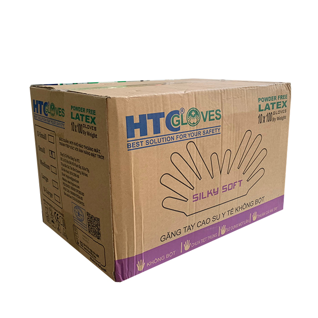 Găng tay cao su y tế không bột HTCGlove Silky Soft