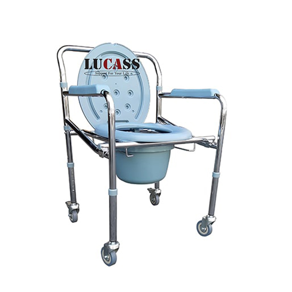 Ghế bô vệ sinh có bánh xe Lucass G-96