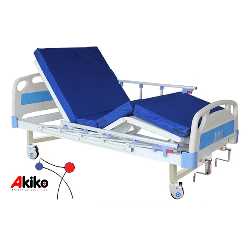 Giường bệnh nhân Akiko A82 (2 tay quay, có bô, bàn ăn)