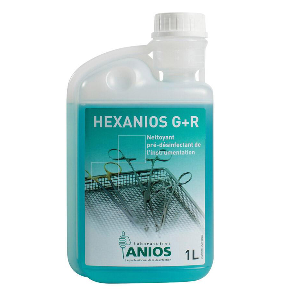 Dung dịch ngâm tẩy dụng cụ Hexanios G+R (1 lít)