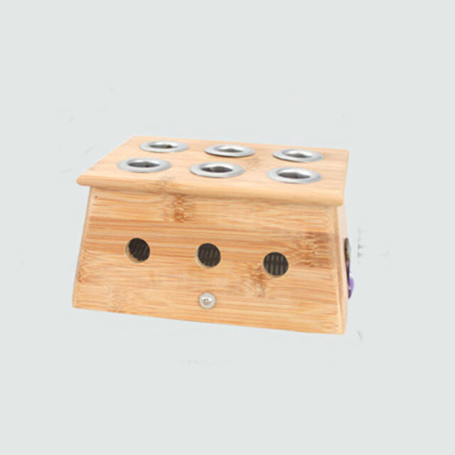 Hộp hơ điếu ngải cứu bằng trúc (6 lỗ)