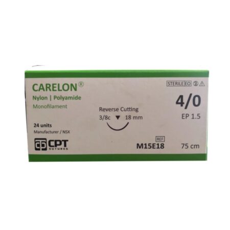 Chỉ phẫu thuật CPT Carelon nylon – polyamide 4/0 M15E18