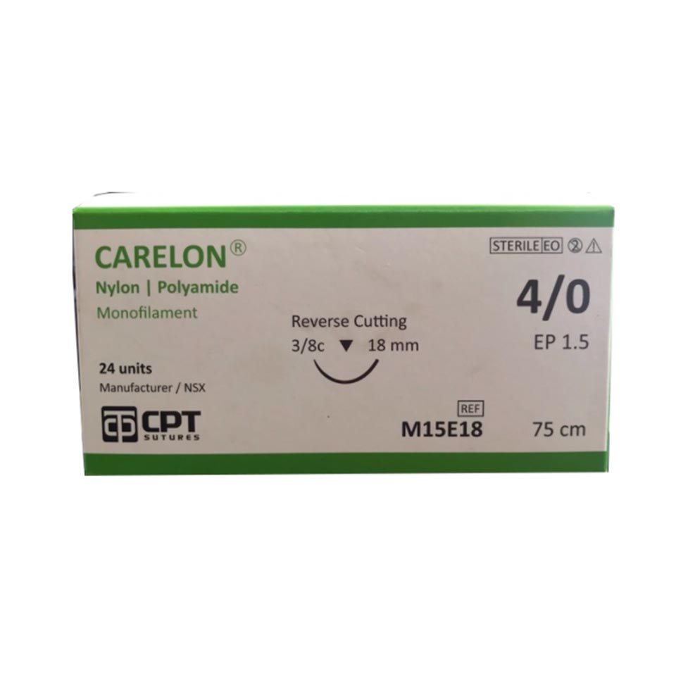 Chỉ phẫu thuật CPT Carelon nylon polyamide 4/0 Suckhoeplus.vn