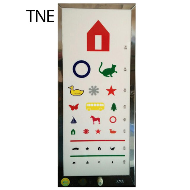 Bảng đo thị lực cho trẻ mẫu giáo (có hình màu) TNE