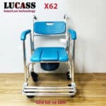 Ghế bô vệ sinh đa năng Lucass X-62 (có bánh xe)