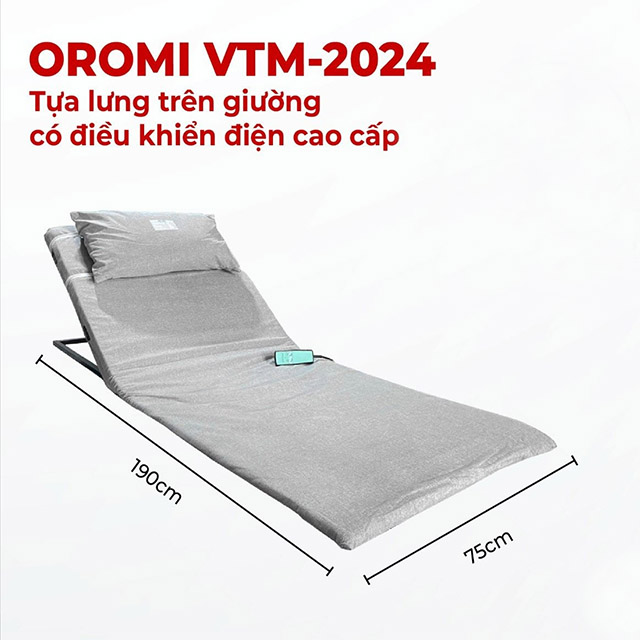 Tấm tựa lưng có điều khiển điện Oromi VTM-2024